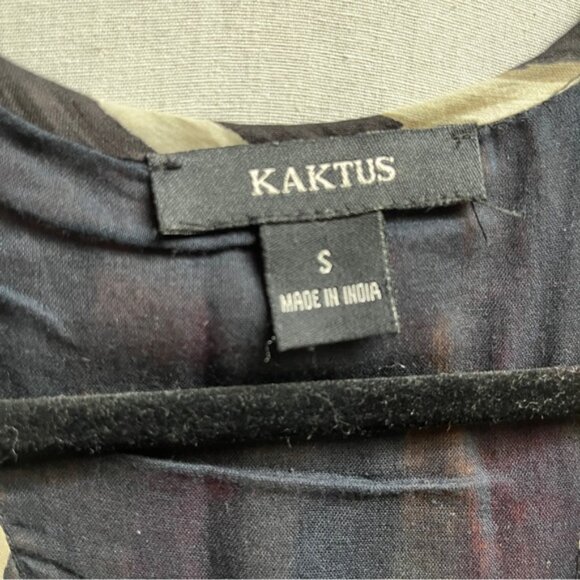 Kaktus boho Striped Women's Tank top cotton dress Sz S - Picture 8 of 12